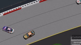 HORRIBLE austin dillon denny hamlin joey logano richmond crash recreation [upl. by Hsina]