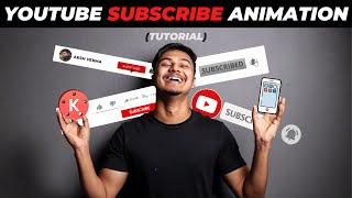 How To Make Subscribe Button Animation For YouTube Android amp iOS  Subscribe Intro Kaise Banaye [upl. by Arlene708]