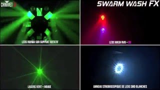 CHAUVET Swarm Wash FX  Multifaisceaux amp effet [upl. by Napra]