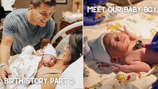 OFFICIAL FAMILY OF THREE BIRTH STORY PT 2 [upl. by Aserej374]