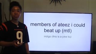 members of ateez i could beat most to least likely [upl. by Artenek290]