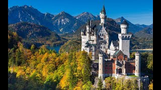 Neuschwanstein Castle Disney castle in Germany [upl. by Drusi348]