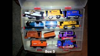 Some of my train collection packed into boxes with no batteries [upl. by Jevon994]