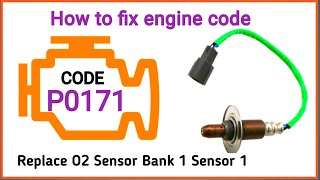 how to Fix Engine Code  p0171 system too Lean  Replace o2 Sensor Bank 1 sensor 1 Subaru xv [upl. by Kamal4]