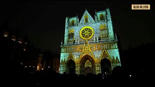 Fête des Lumières 2022  Cathédrale Saint Jean Vieux Lyon  8 Décembre 2022  Blog In Lyon [upl. by Barbe931]