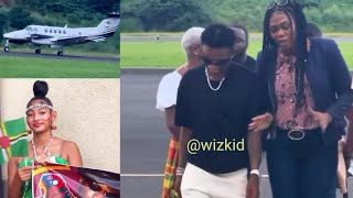 Wizkid arrives Dominica With his exotic private jet to perform at the world creole music festival [upl. by Borg]