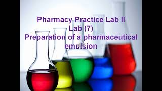 Lab Ceutics 2  Emulsion [upl. by Tova]