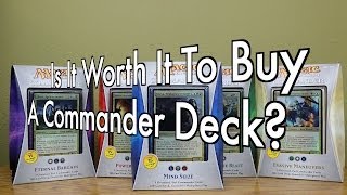 MTG  Is It Worth It To Buy A Commander Deck Magic The Gathering [upl. by Lexis581]