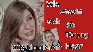 Kann man blondierte Haare tönen Maria Nila cacao 600 [upl. by Carmelita]