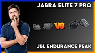 Jabra Elite 7 Pro vs JBL Endurance Peak Comparison [upl. by Ansilma]