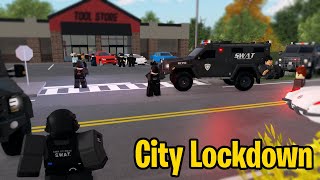 FULL CITY SWAT LOCKDOWN Part 2  Liberty County Roleplay Roblox [upl. by Airbmat596]