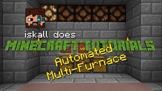 Automated Multi Furnace with fuel indicator  Survival friendly and simple redstone tutorial [upl. by Mueller]