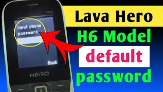 Lava here h6 model default password  Lava here phone password kya hota hai [upl. by Getraer606]