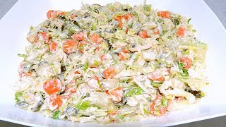 ENSALADA RUSA DE POLLO CON LECHUGA  CocinablogOficial [upl. by Millicent]