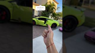 Y la vieja de aya🤣🤣 feliz auto lambo mclaren dinero [upl. by Debbra]