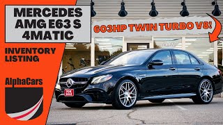 Check Out Mercedes AMG 603HP Sleeper Sedan  The 2018 E63 S [upl. by Schilit]