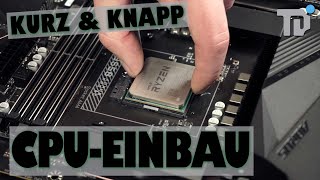 Prozessor CPU einbauen Tutorial  PC selbst zusammenbauen 1 2022 [upl. by Akieluz]