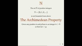 The Archimedean Property of Real Numbers the Concept [upl. by Lovato]