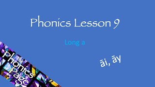 Phonics Lesson 9 [upl. by Nyleda338]