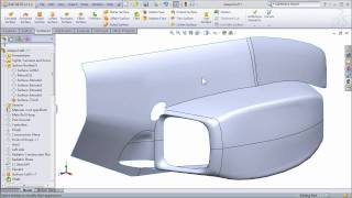 SolidWorks Surfacing to Create FSAE Body Work  Part 2 [upl. by Ziladnerb]