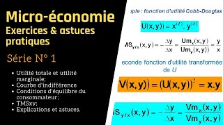 Microéconomie 14 Exercices corrigés amp astuces pratiques [upl. by Kleiman]