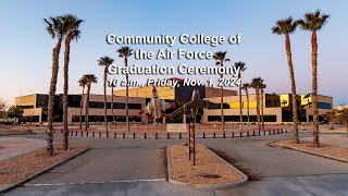 Edwards AFB CCAF Graduation Ceremony Nov 1 2024 [upl. by Nirred]