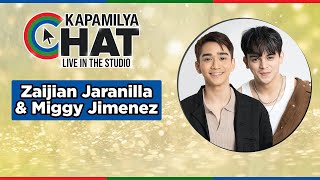 Zaijian Jaranilla and Miggy Jimenez  Kapamilya Chat [upl. by Ayocat842]