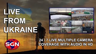 Live from Ukraine  247 Multiple Live Camera Views with Audio in HD April 1 2023 Part 2 [upl. by Lemyt284]