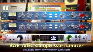 BAE 10DC CompressorLimiter  Rock Drums [upl. by Nerfe]