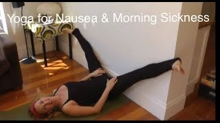 YOGA for MORNING SICKNESS PMS NAUSEA amp THROWING UP with YogaYin [upl. by Safier32]