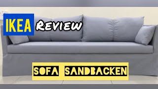 IKEA  SANDBACKEN  Sofa IKEA Malaysia  Review [upl. by Lauree504]