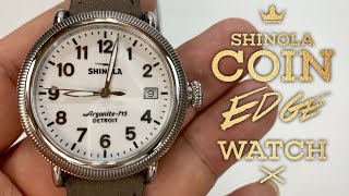 Shinola Runwell 38mm Coin Edge Watch Review [upl. by Aliuqahs404]