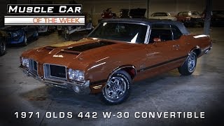 1971 Olds 442 W30 Convertible Muscle Car Of The Week Video 33 [upl. by Goat853]