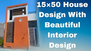 15×50 House design with beautiful interior design  1bhk House Plan  Kavirdev Home Tour home [upl. by Leanahtan]