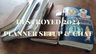 I destroyed my 2024 planner system amp found planner peace  planner amp journal chat current setup [upl. by Dirraj]