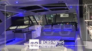 Taking a tour at the New York Boat Show [upl. by Brunn291]