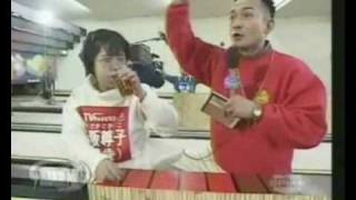 CRAZY SUSHI CONTEST TWO PEOPLE EAT 20 FOOT ROLLS [upl. by Yrak]