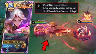 HANABI NEW SOUL VESSELS SKIN quotVESSEL OF RAGEquot IS FINALLY HERE😍✨ early access [upl. by Ettenna]