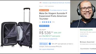 Mala De Viagem Sunside P Expansível American Tourister vale a pena [upl. by Akel950]