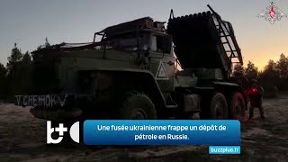 Une attaque ukrainienne frappe un dépôt de pétrole et une station radar en Russie irritant Poutine [upl. by Farly374]