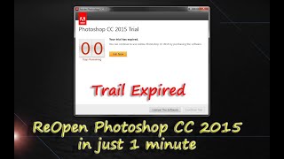 Photoshop CC 2015 trial expired fixed 2021 New tutorial [upl. by Yasdnyl]