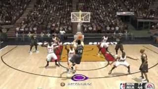 NBA Live 2004 Miami Heat Vs Minnesota Q4 [upl. by Darrin522]