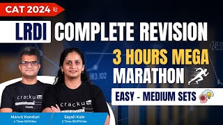 CAT 2024 LRDI Complete Revision 🔴 Mega Marathon By CAT Toppers Maruti Sir amp Sayali Maam [upl. by Millford]