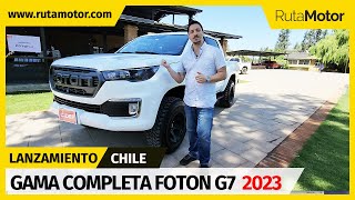 Foton G7 2023  Presentación oficial en Chile de la camioneta mediana de Cidef [upl. by Htenay]