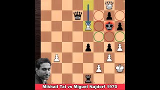 Amazing Game  Mikhail Tal vs Miguel Najdorf 1970 [upl. by Ativet]