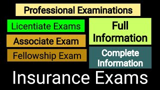 Full complete information about LicentiateAssociatefellow scope Professional exam Insurance exams [upl. by Huei]