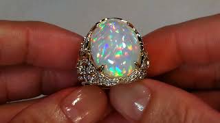 Opal Ring at 1611 carats by Kat Florence KF08034 [upl. by Zita]