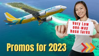 Book Cebu Pacific Promos for 2023 to Local Destinations [upl. by Eiclek]