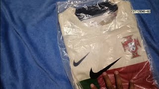 UNBOXING JERSEY PORTUGAL AWAY 2022 PLAYER ISSUE WORLD CUP QATAR [upl. by Halil]