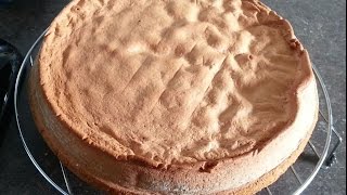 genoise sans gluten Gluten free sponge cakeجنواز بدون جلوتين او غلوتين [upl. by Ezarra794]